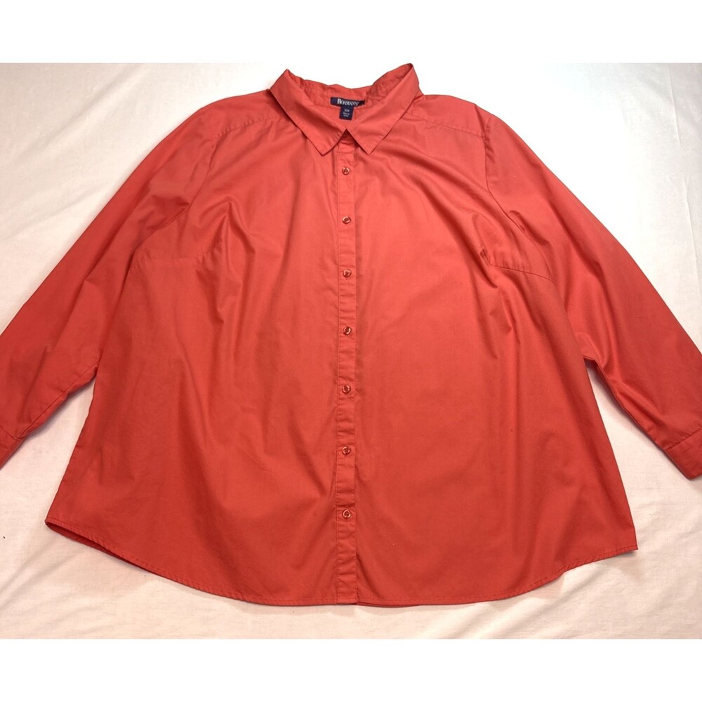 ROAMANS Womens Plus Size 30W Coral Cotton blend
